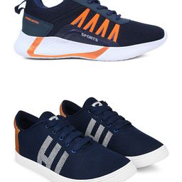 Spotwalk Men Mesh Running Shoes-image-22