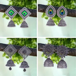 DIVASTRI Silver-Plated Alloy Earrings-78