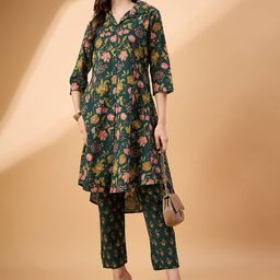 BAESD Printed Pure Cotton Tunic & Trousers-image-39