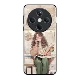 QRIOH Women Quirky Printed Oppo Find X8 5G DeskDreamer Glass Case Mobile Accessories-image-99