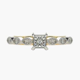 VALANOVA Women 18 Kt 925 Sterling Silver Lab Grown 0.63 CT Diamond Ring 2.67 gm-image-62