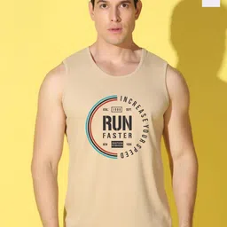WOOSTRO Pack Of 2 Printed Super Combed Cotton Gym Vests VWS26(RUN RUST)(BKLN WHITE)-22