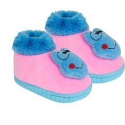 NESKA MODA 6 To 12 Months Infants Velvet Slip On Frog Face Baby Booties-picture-19