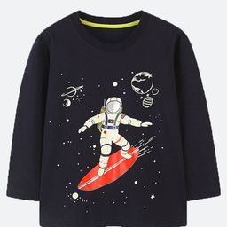 Oh Rare Boys Printed Applique T-shirt-image-81