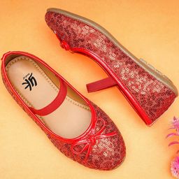 YK Girls Embellished Ballerinas-picture-18