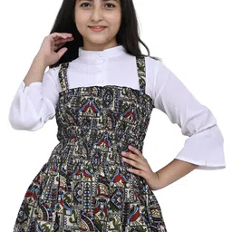 LIME N LEMON Girls Tribal Printed Peplum Regular Tops-picture-9