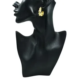 Stainless Steel Anti Tarnish Golden Western Earrings-image-9