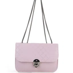 Flingo Striped PU Oversized Structured Sling Bag-40