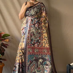 all about you Kalamkari Printed Saree-picture-58
