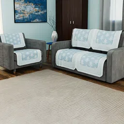 Aura Unisex 6 piece Printed Sofa Cover With Arms-image-80
