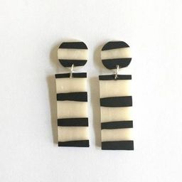 VMA PLAY FASHION Brass-Plated Geometric Drop Earrings-image-25