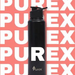 Purex Black Stainless Steel Water Bottle-image-83