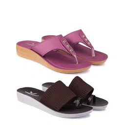 BERSACHE Women Set Of 2 Open Toe Flats-image-84