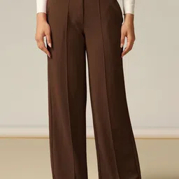 Selvia Women Solid Casual Trousers-image-43