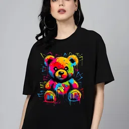 Moda Rapido Women Drop-Shoulder Sleeves T-shirt-picture-33