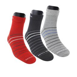 NESKA MODA Unisex Set Of 3 Ankle Length Cotton Socks-picture-42