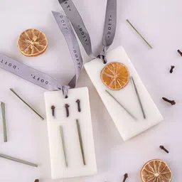 DOFT CANDLES White 2 Pieces Lemongrass & Clove Scented Wax Tablets-51