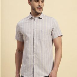 Cantabil Men Comfort Striped Casual Shirt-image-65