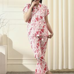House of Comfort Women Printed Night suit-image-88