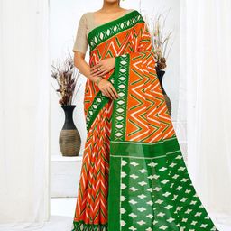 Mitera Geometric Printed Saree-image-14