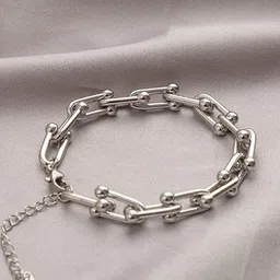MYKI Women Silver-Plated Wraparound Bracelet-image-31
