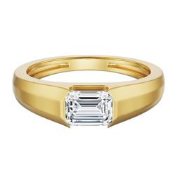 Emori 1 CT Emerald Diamond Band for Men-image-36