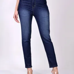 London Hills Women Slim Fit High-Rise Light Fade Stretchable Jeans-image-23