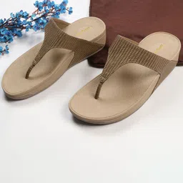 Luxyfeel Women Open Toe T-Strap Flats-image-50
