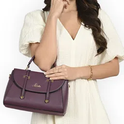 Lavie Structured Satchel with Tasselled-picture-40