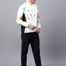 Shiv Naresh Printed Mock Collar Tracksuit image 4