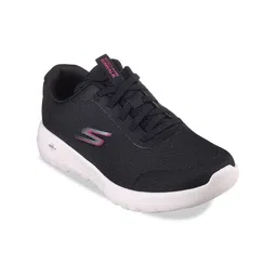 Skechers Go Walk Joy - Ecstatic Women Round Toe Non-Marking Lace Ups Walking Shoes-6