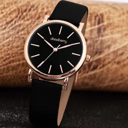 DressBerry Women Dial & Leather Straps Analogue Watch HOBDB-290-BK-58