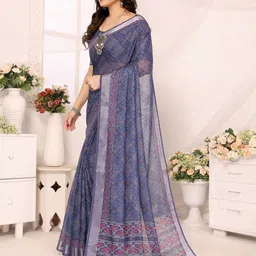 vj fashion Printed Zari Saree-36