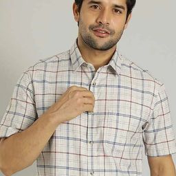 Indian Terrain Checked Slim Fit Casual Shirt-picture-42