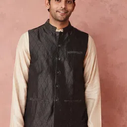 Fabindia Woven Design Woven Nehru Jackets-13