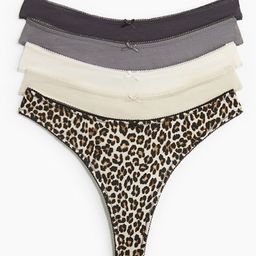 H&M Women 5-Pack Cotton Thong Briefs-image-57
