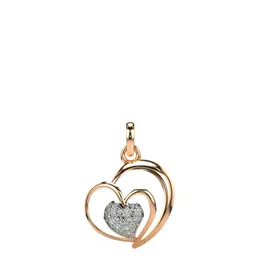 VALANOVA Women 14 Kt Rose Gold Diamond Pendant-picture-2