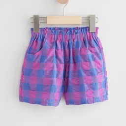 NEXT Girls Checked Regular Shorts-picture-5