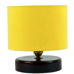 Devansh Yellow Cotton Table Lamp with Shade image 5