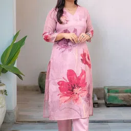 Moda Rapido Women Floral Printed Kurta with Trouser-picture-32