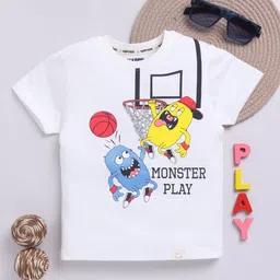Happy Faces Boys Graphic Print Pure Cotton T-shirt-picture-35