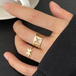 TheVineGirl Gold-Plated Alloy Finger Ring-image-78