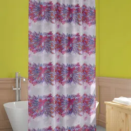ArtzFolio Pink & Purple Printed Waterproof Shower Curtains-image-92