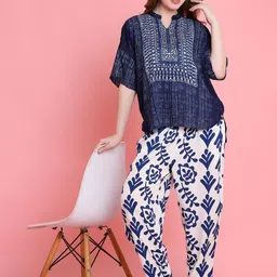 Tuna london Printed Pure Cotton Top With Trouser Co-Ords-image-33