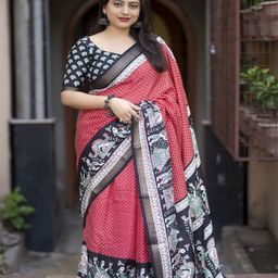 Pandadi Saree Checked Zari Pashmina Saree-picture-24