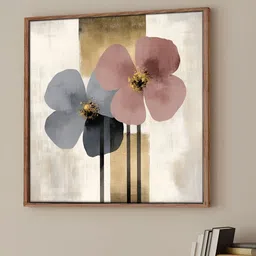 Art Street Yellow & Pink Floral and Botanical Wall Art-47
