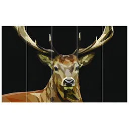 Inephos Brown & Black Canvas Birds and Animals Wall Art-image-65