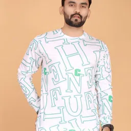 FABRIPPLE Men Printed Raw Edge T-shirt-picture-13