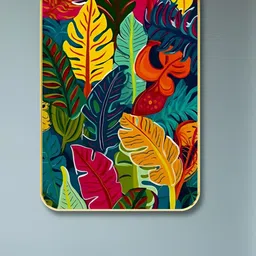 Myntra Elegant Homes Red & Pink Wood Floral and Botanical Wall Art-image-94