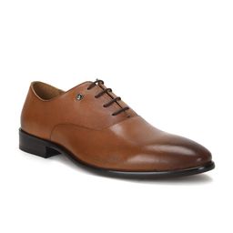 Arrow Men Textured Leather Lace-Ups Formal Oxfords-image-27